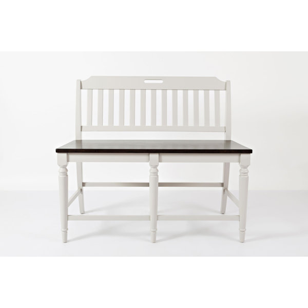 Longshore Tides Tiffany Counter Height Wood Bench Wayfair